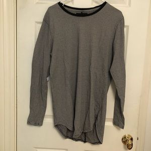 PacSun Black and White Striped TShirt